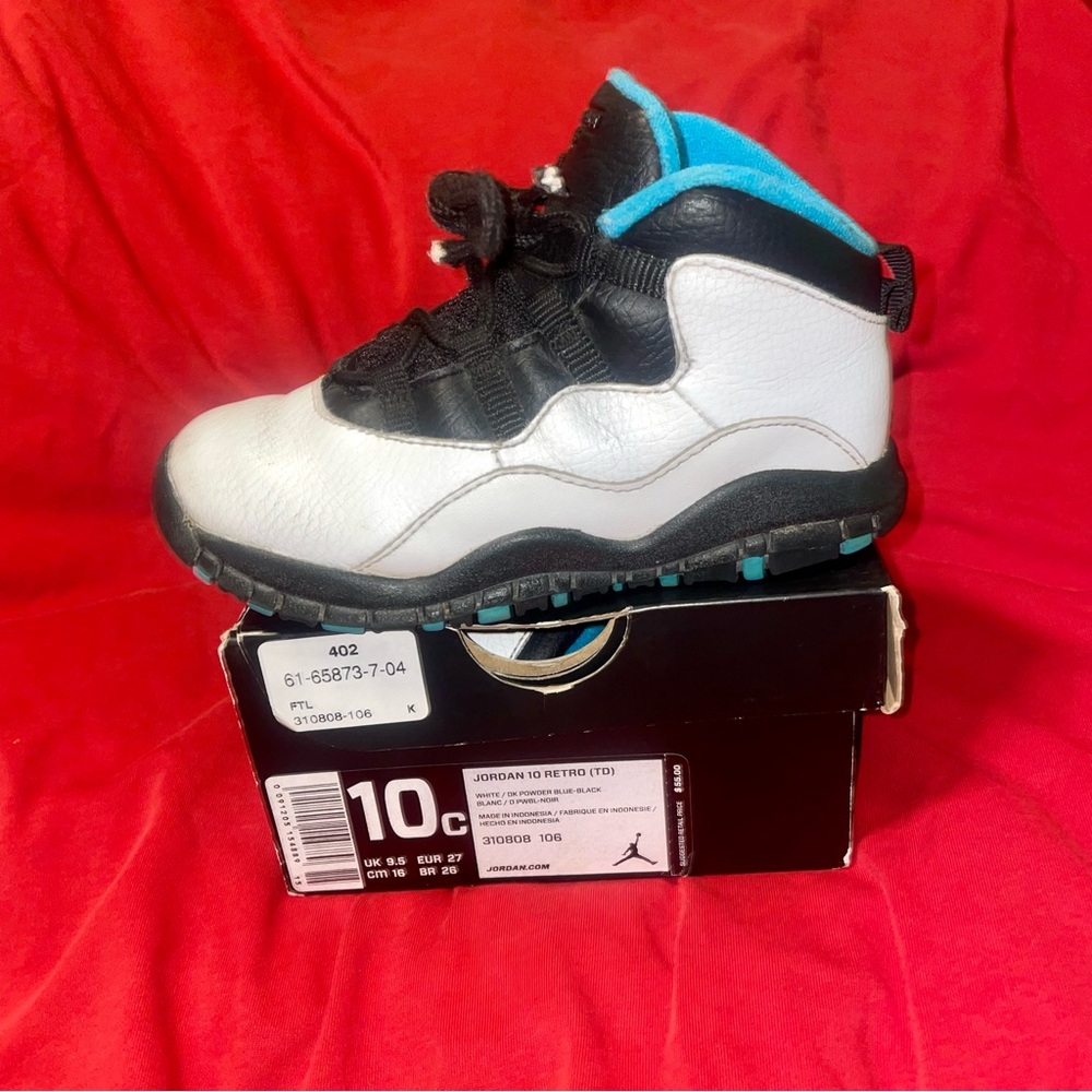 Toddlers Jordan Retro 10 ‘Powder Blue’ (10c)